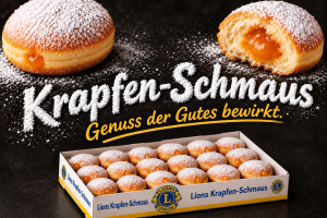 Lions Krapfen-Schmaus - ein Karton mit 24 leckeren Faschingskrapfen frei Haus.