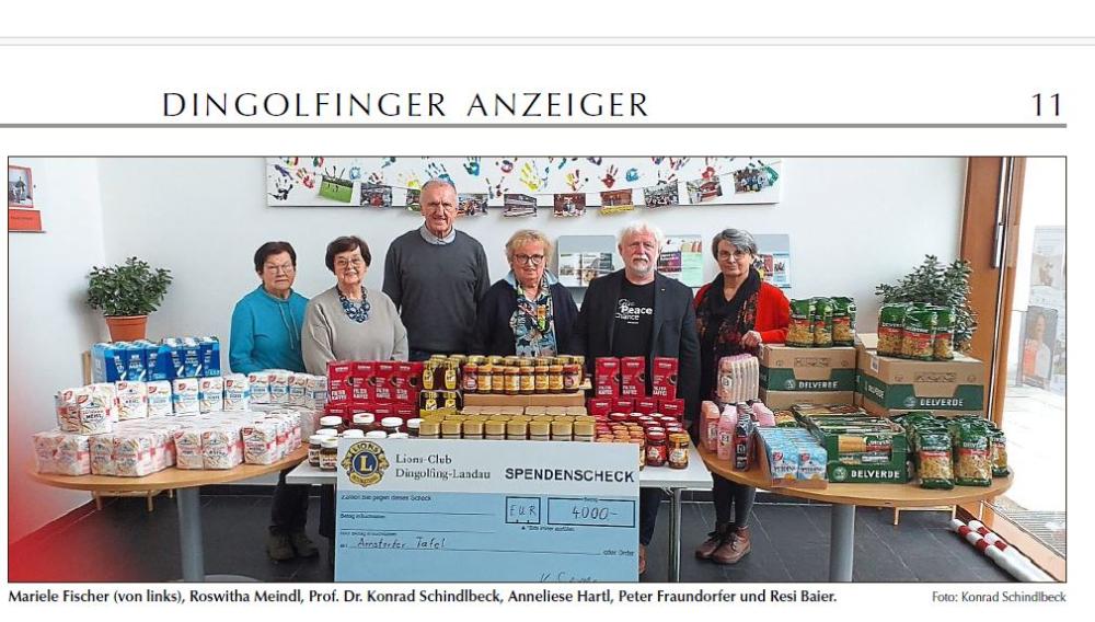 Lebensmittelspende